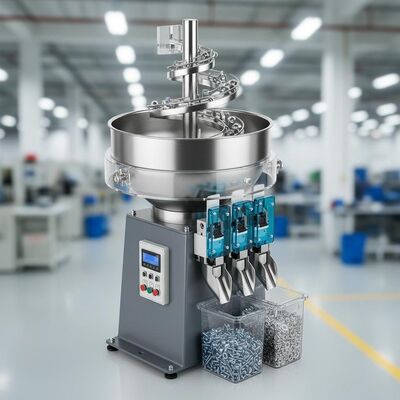 تغذية الأجزاء الآلية وتصنيف القارورة الاهتزازية المغذية الأرضية المثبتة أو الطاولة المثبتة التصاميم المخصصة لفرز المواد