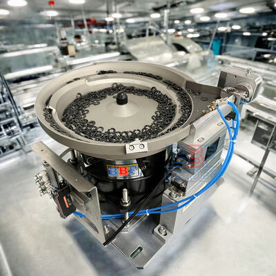 مغذي وعائي اهتزازي 220 فولت 380 فولت يوفر قطر وعاء من 200 مم إلى 1200 مم وتشطيب الوعاء تلميع أو طلاء PU محسّن لفرز الأجزاء